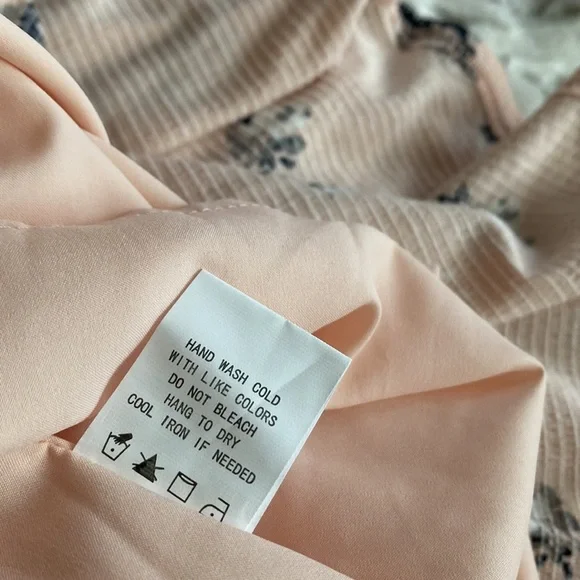 NWT Melloday Pink Floral Smocked Maxi Midi Dress - Picture 14 of 14